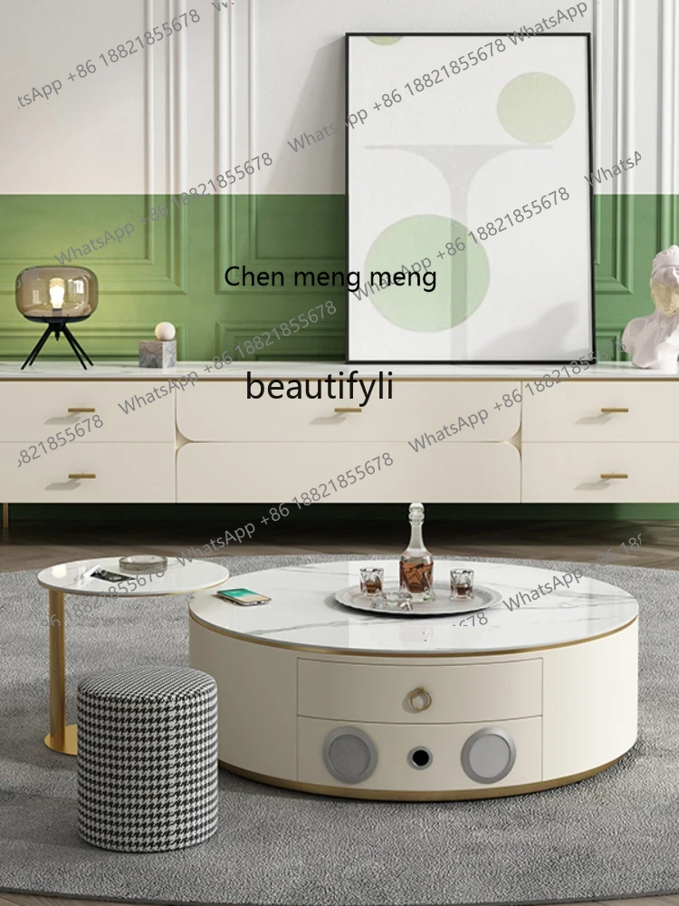 Coffee Tea Zone - cn8350 LHY yj Couchtisch aus Silikon-Leder,