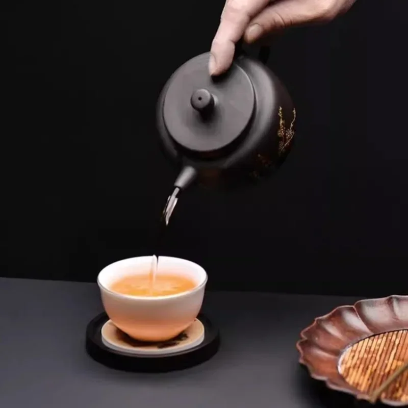 Runde Holz Tasse Matte Hitzebe – Coffee Tea In Chinese Bewertung und Preis
