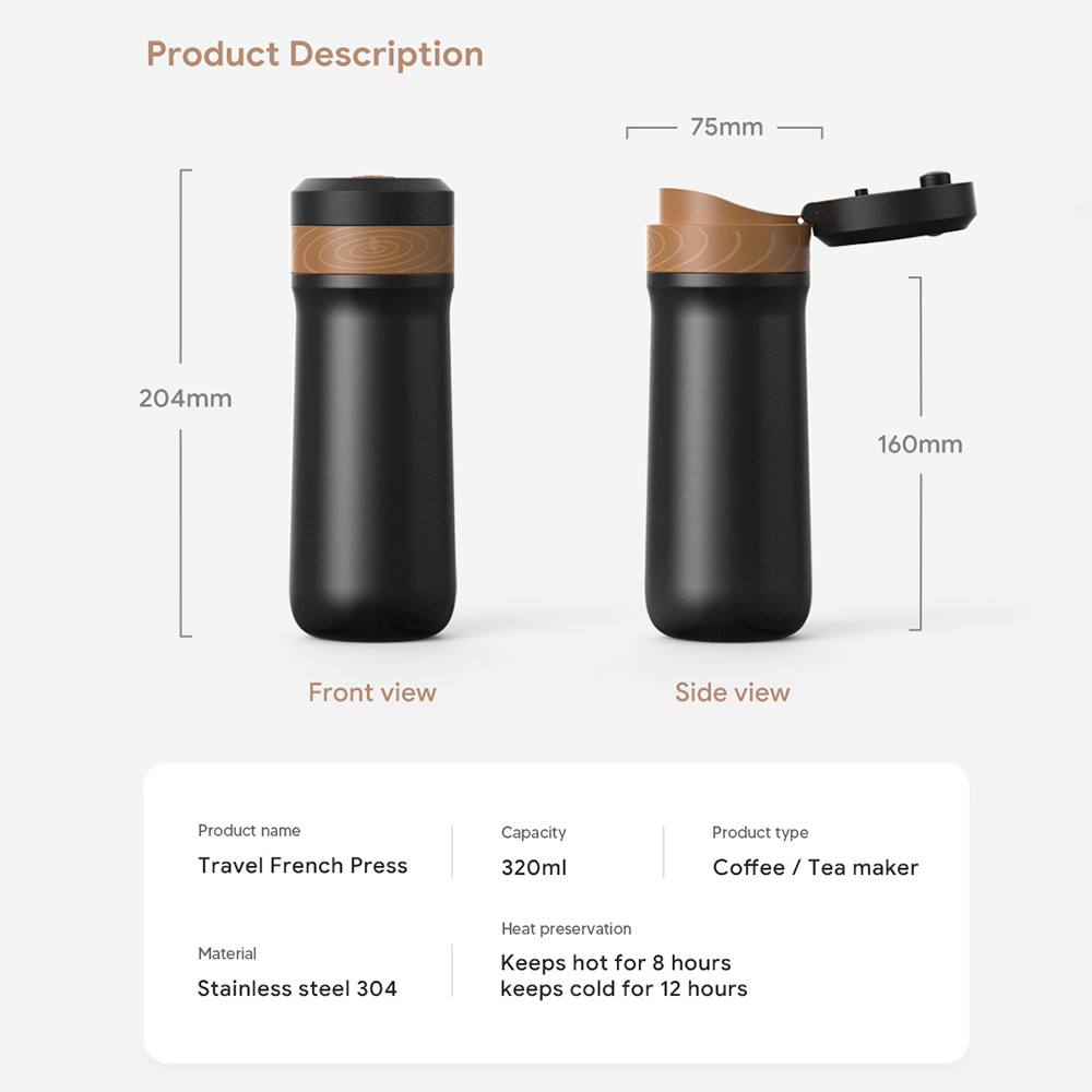 ICafilas 320 ml tragbare Frenc – Coffee Tea Press Bewertung und Preis