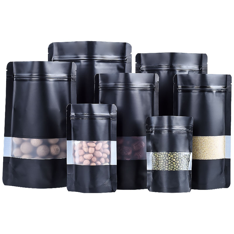 100PCS Stand-up Matte Schwarz  – Coffee Tea In Chinese Bewertung und Preis