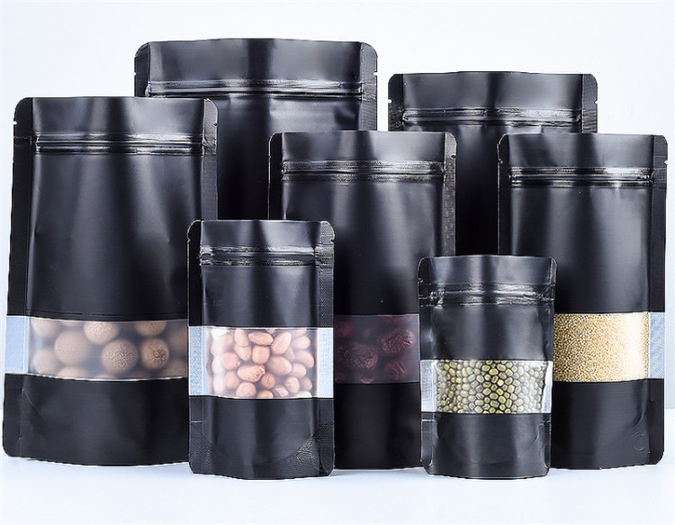 100PCS Stand-up Matte Schwarz  – Coffee Tea In Chinese Bewertung und Preis