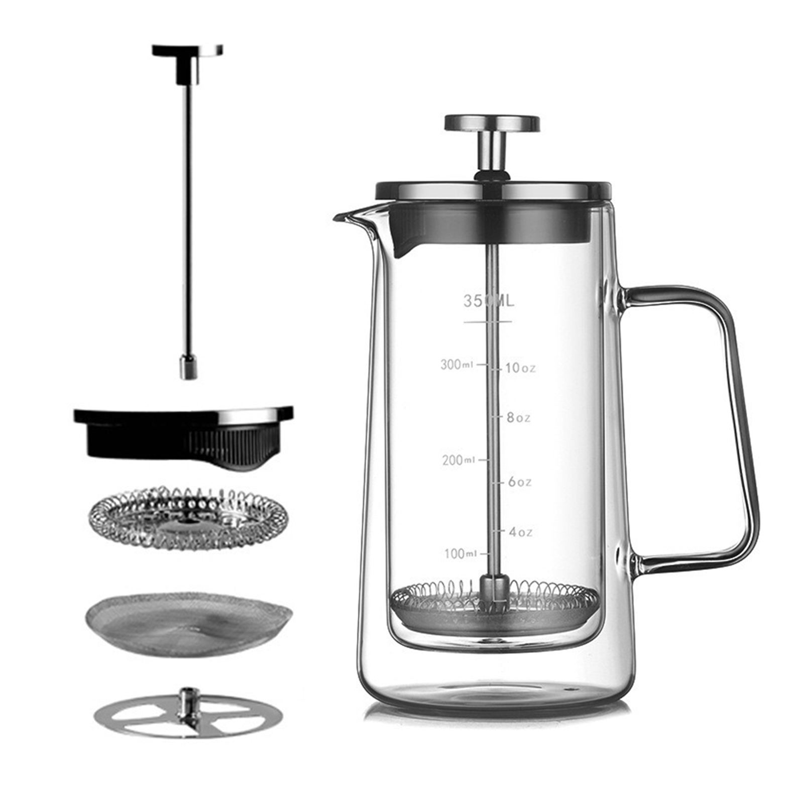 Doppelschichtiger französische – Coffee Tea Press Bewertung und Preis
